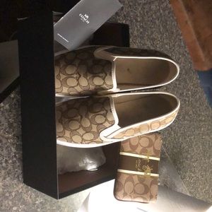 Coach shoes w/ small wristlet